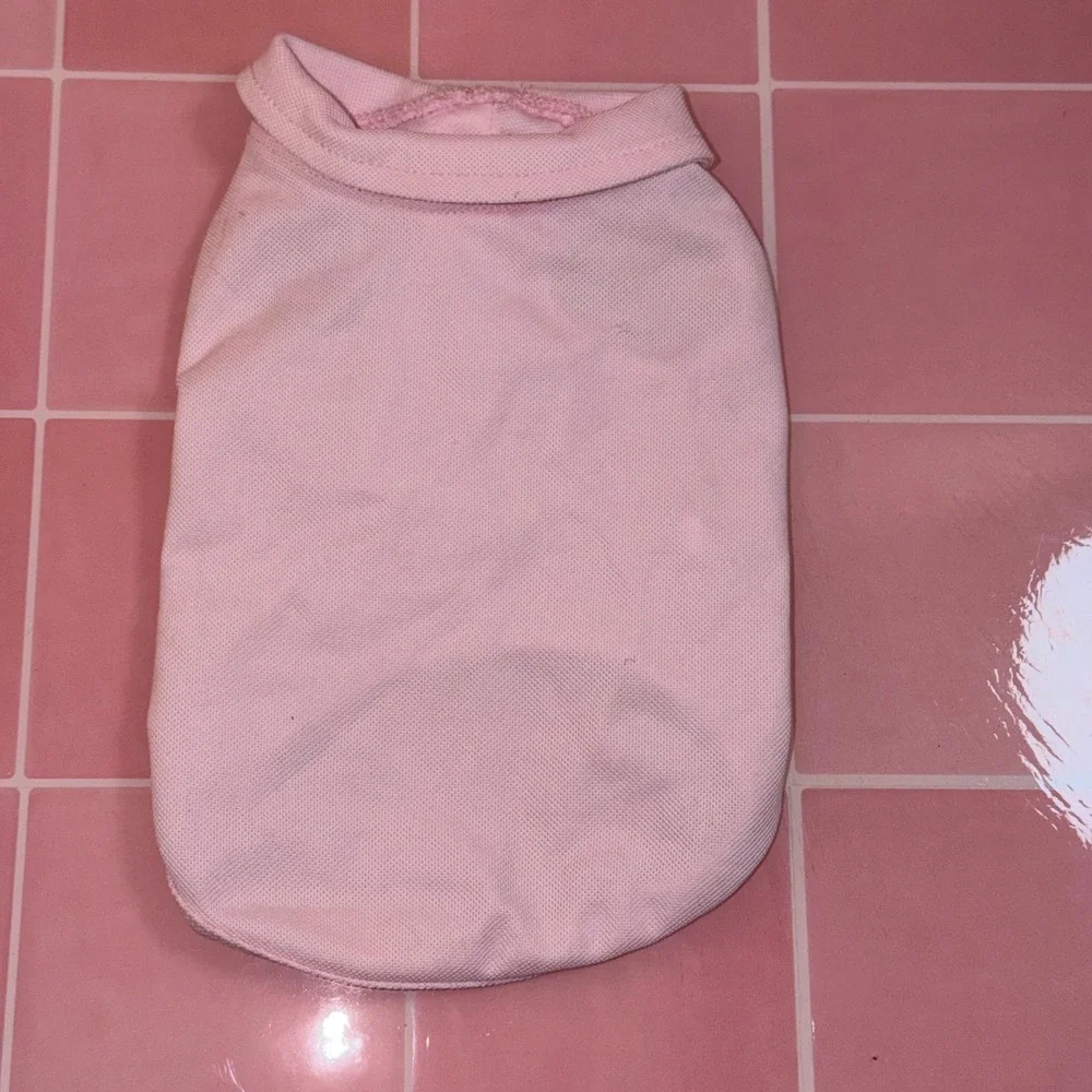 Pink Dog Polo Shirt Small Scottie Logo Pet Clothes